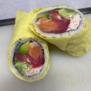Salmon & Tuna Burrito