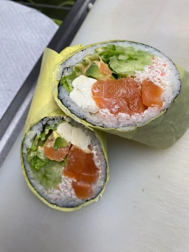 Salmon Burrito.