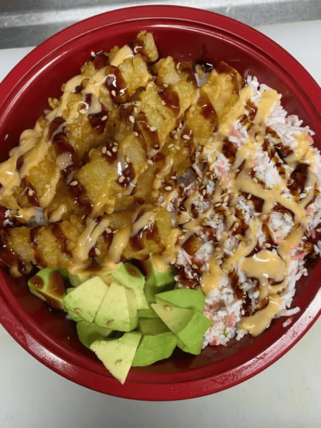 Tempura Shrimp Bowl.