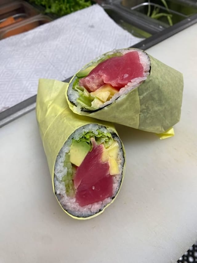 Ahi Tuna Mango Burrito.