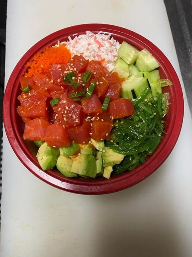 Spicy Ahi Tuna Poke Bowl.
