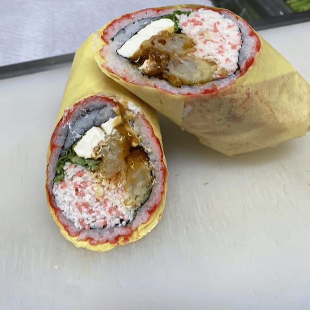 Tempura Shrimp Burrito.